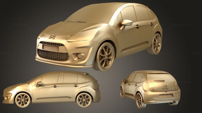 Vehicles (Citroen C3 2010, CARS_1148) 3D models for cnc